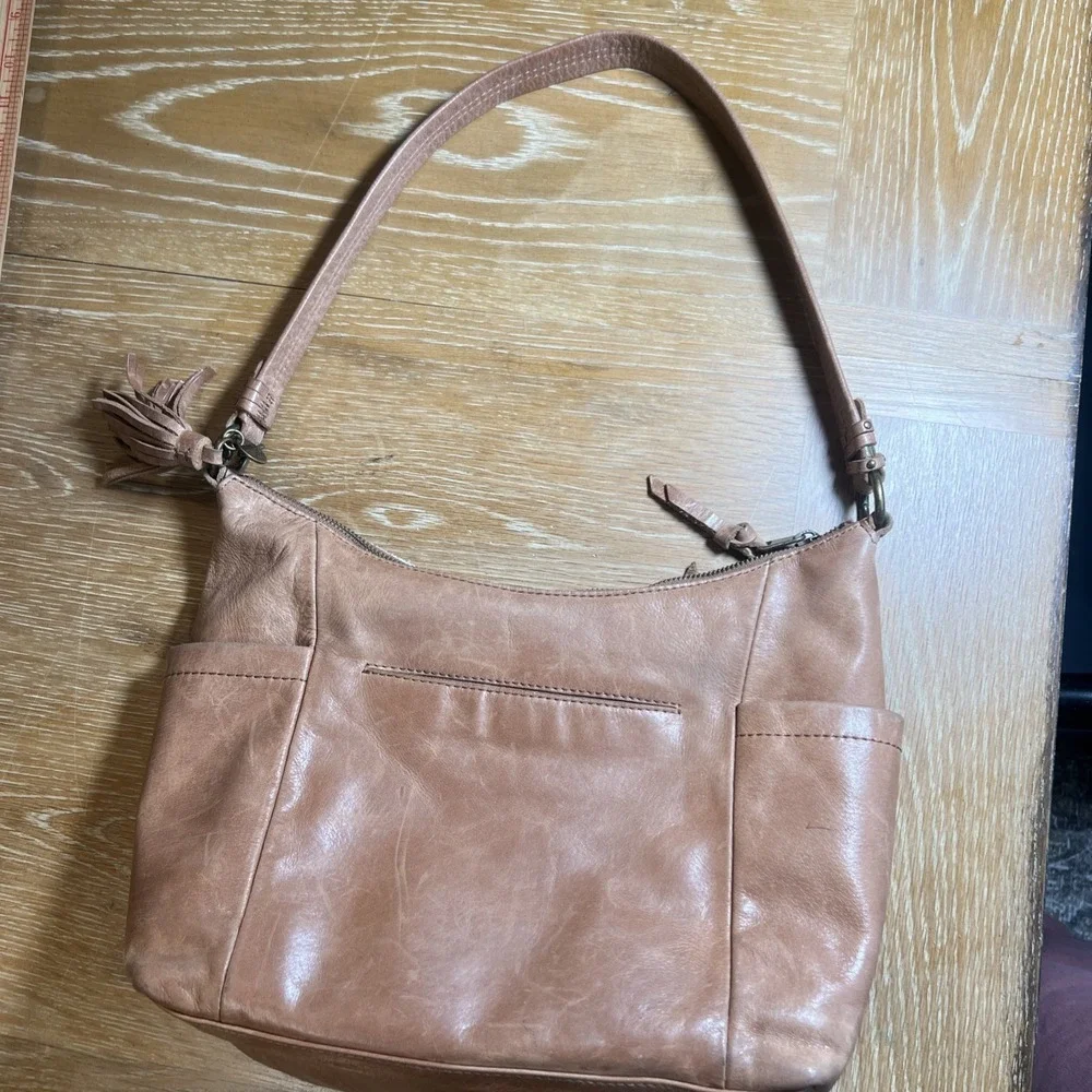 The Sake Gen‎ Hobo Natural Block Bag Purse Leather